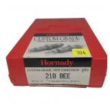 Hornady 2 die set: .218 BEE