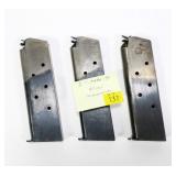 3- Model 1911 .45 Cal. magazines
