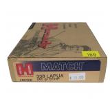 Box Hornady Match .338 Lapua 285-grain BTHP,