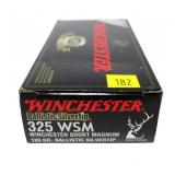 Box Winchester .325 WSM 180-grain ballistic