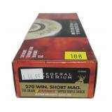 Box Federal Premium .270 WIN Short Mag 110-grain,