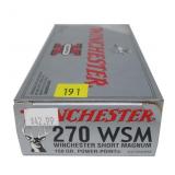 Box Winchester .270 WSM 150-grain Power Point, 20