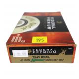Box Federal Premium .260 REM 140-grain Sierra
