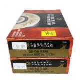 2- Boxes Federal Premium .25-06 REM 100-grain