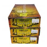 3- Boxes Fusion .280 REM 140-grain, 20