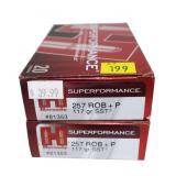 2- Boxes Hornady Superformance 257 Roberts +P