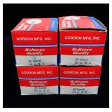 4- Boxes Gordon Bullseye .38 Spl 148-grain WC,