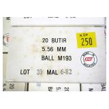 20- Boxes Malaysia 5.56mm ball M193, 20