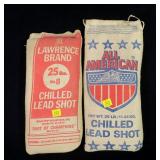 2- Bags 25 lb. each chiled lead shot