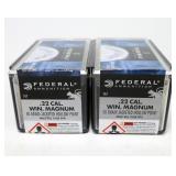 2- Boxes Federal .22 WIN Mag. 50-grain rimfire