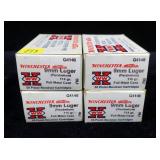 4- Boxes Winchester 9mm Luger 115-grain full metal