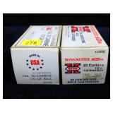 2- Boxes .30 Cal. 110-grain Ball cartridges,