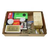 Lot, partial boxes .44 Mag. 9mm bullets, .45 Auto