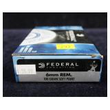 Box Federal 6mm REM 100-grain soft point, 20