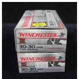 2- Boxes Winchester .30-30 WIN, 1 is 150-grain,