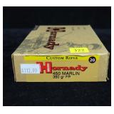 Box Hornady .450 marlin 350-grain FP, 20