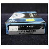 Box Federal 6.5 x 55 Swedish 140-grain soft point