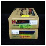 2- Boxes Hornady Lever .444 Marlin 265-grain FTX