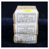 Lot, three boxes 7.9mm Russian made (8mm Mauser),