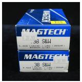 2- Boxes Magtech .38 S & W 146-grain, 50