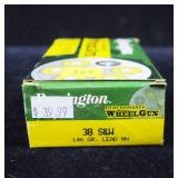 Box Remington Performance wheel gun .38 S & W