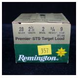 Box Remington Target Load 28 Ga. 2 3/4" 9 shot,
