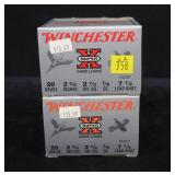 2- Boxes Winchester Super X 20 Ga. 2 3/4" 7 1/2