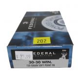 Box Federal .30-30 WIN 150-grain soft point FN,