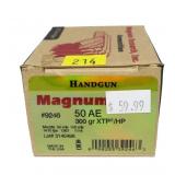 Box Magnum Research 50 AE 300-grain XTP/HP,