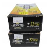 2- Boxes Armscor .22 TCM 40-grain jacketed