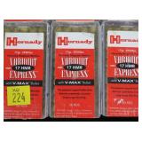 6- Boxes Hornady .17 HMR 17-grain Hornady RF,
