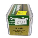 Box Remington .17 HMR 17-grain Accutip boat