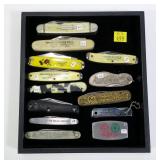 13- Advertising pocket knives includes Sunshine