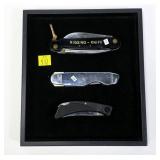 3- pocket knives: Browning #802, Stanley 10-049, 3- pocket knives: Browning #802, Stanley 10-049,