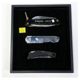 3- pocket knives: Browning #802, Stanley 10-049,