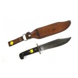 Western W49 bowie knife with scabbard Western W49 bowie knife with scabbard