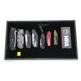 8- Pocket knives: CRKT, RMEF, Schrade, Wenger, 8- Pocket knives: CRKT, RMEF, Schrade, Wenger,