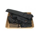 Lot, black holsters and pouch Lot, black holsters and pouch