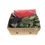 Large lot, backpacks, knife with sheath, Large lot, backpacks, knife with sheath,