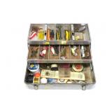 Walton Products "Grip Loc" tackle box with Walton Products "Grip Loc" tackle box with