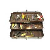 Tackle box with contents