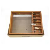 Seth Greene box with trout spoons