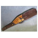 Suede and leather soft gun case Suede and leather soft gun case