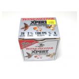 Box of Winchester Xpert 28 Ga. 2.75" No. 6 game Box of Winchester Xpert 28 Ga. 2.75" No. 6 game