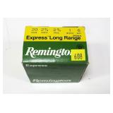 Box of Remington 20 Ga. 2.75" No. 6 shot shells Box of Remington 20 Ga. 2.75" No. 6 shot shells