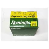 Box of Remington 20 Ga. 2.75" No. 6 shot shells