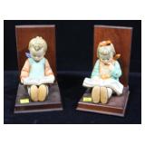 Pair Hummel bookends "Bookworms" Hummel