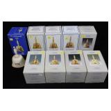 Lot, 9 Hummel Annual bells in BAS relief,