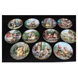 Lot, 11 Hummel plates from " Little Companions