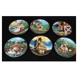 Lot, 6 Hummel plates from "Gentle Friends